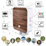 Naturgeräuschebox Vogel Gesang Vogelzwitscher Box Bewegungsmelder - Nussbaumholz / Cube