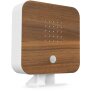 Naturgeräuschebox Vogel Gesang Vogelzwitscher Box Bewegungsmelder Vogelgeräusche - Buchenholz / Cube