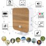Naturgeräuschebox Vogel Gesang Vogelzwitscher Box Bewegungsmelder Vogelgeräusche - Buchenholz / Cube