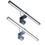 LED Monitorleuchte 44cm flexibel dimmbar ideal als Schreibtischlampe oder Wandlampe mit Schwanenhals