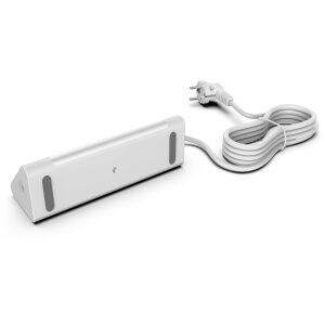 3-Fach Ecksteckdosenleiste mit Nachtlicht mit Dämmerungssensor USB und USB-C Ausgänge 140cm - Weiß