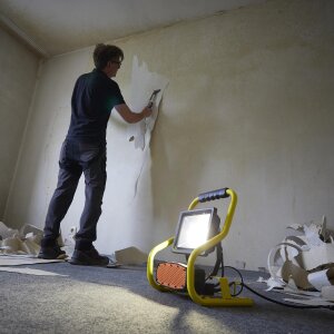 LED Baustrahler Arbeitsstrahler 30W 4000K Tageslichtweiß mit Bluetooth Lautsprecher IP44