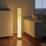 Northpoint LED Lichtsäule Stehlampe Standleuchte Stehleuchte ca. 103cm hoch dimmbar Farbwechsel mit Fernbedienung und Schalter mit 3D Effekt Würfeldruck