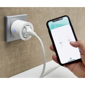 Smarte WLAN WIFI Steckdose Plug mit Energieverbrauchsmesssung Alexa Sprachsteuerung - 4 Stück