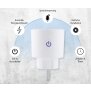 Smarte WLAN WIFI Steckdose Plug mit Energieverbrauchsmesssung Alexa Sprachsteuerung - 4 Stück