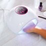 B-Ware UV LED Nageltrockner Lampe für Nägel, echte 36W Leistung LCD Display Schellack - Pink