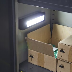 LED Arbeitsleuchte Arbeitslampe Stableuchte Werkstattlampe Batterie Taschenlampe Magnet - 1 Stück