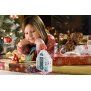 Northpoint Weihnachtsmelodie-Box Wintermelodien Weihnachtssounds Box Bewegungsmelder Licht Aufladbar mit Wandhalterung Schneehaus