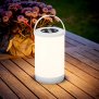 B-Ware Northpoint Aufladbare LED Outdoor Camping Lampe Tischleuchte 3600mAh Akku Weiß Weißer Griff