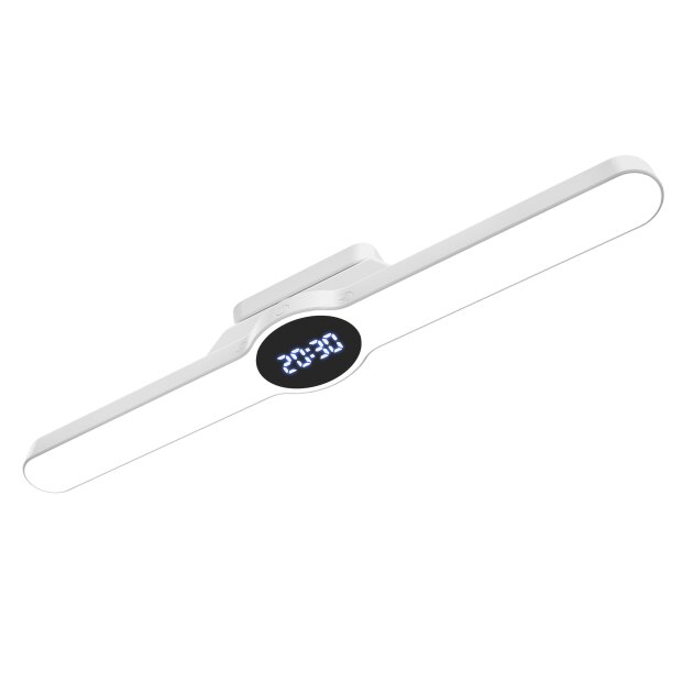 Akku LED Licht mit Display Lightbar Uhrzeit-Anzeige Farbtemperaturwechsel Timerfunktion