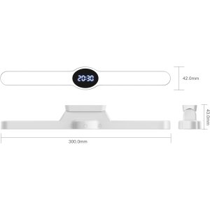 Akku LED Licht mit Display Lightbar Uhrzeit-Anzeige Farbtemperaturwechsel Timerfunktion