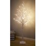 Northpoint LED Lichtbaum Weihnachtsdeko In- & Outdoor | elastische Zweige | Timerfunktion | 120cm Birkenoptik | 120 LEDs