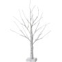 Northpoint LED Lichtbaum Weihnachtsdeko In- & Outdoor | elastische Zweige | Timerfunktion  60cm Birkenoptik | 24 LEDs
