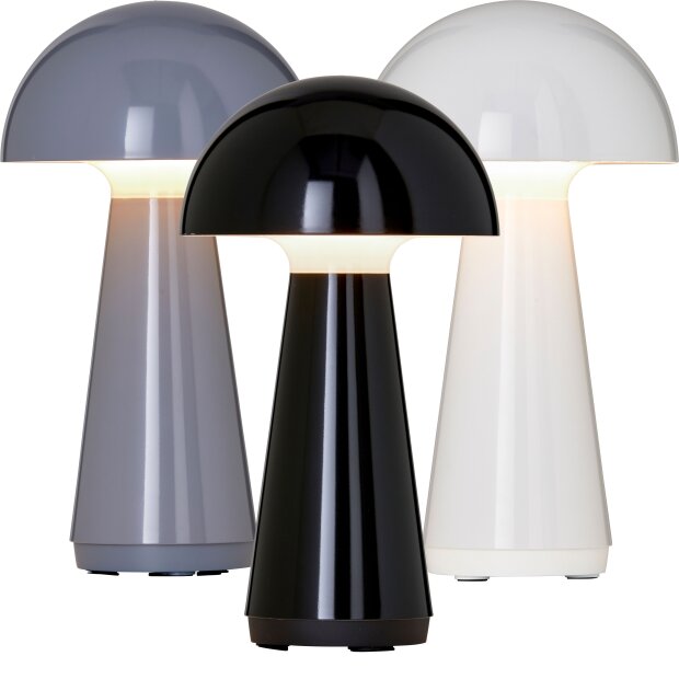 LED Design Tischleuchte Mushroom Light dimmbar 300 Lumen für Innen und Außen 28 cm hoch