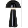 LED Design Tischleuchte Mushroom Light dimmbar 300 Lumen für Innen und Außen 28 cm hoch Schwarz