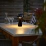 LED Design Tischleuchte Mushroom Light dimmbar 300 Lumen für Innen und Außen 28 cm hoch Schwarz