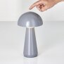 LED Design Tischleuchte Mushroom Light dimmbar 300 Lumen für Innen und Außen 28 cm hoch Grau