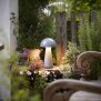 LED Design Tischleuchte Mushroom Light dimmbar 300 Lumen für Innen und Außen 28 cm hoch Grau
