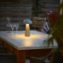 LED Design Tischleuchte Mushroom Light dimmbar 300 Lumen für Innen und Außen 28 cm hoch Grau