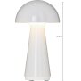 LED Design Tischleuchte Mushroom Light dimmbar 300 Lumen für Innen und Außen 28 cm hoch Weiß