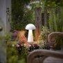 LED Design Tischleuchte Mushroom Light dimmbar 300 Lumen für Innen und Außen 28 cm hoch Weiß