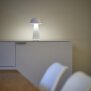 LED Design Tischleuchte Mushroom Light dimmbar 300 Lumen für Innen und Außen 28 cm hoch Weiß