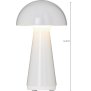 Northpoint LED Design Tischleuchte Mushroom Light dimmbar 300 Lumen für Innen und Außen 28 cm hoch Weiß