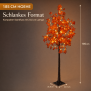 LED Herbst Baum Herbstdeko Lichtbaum in Ahorn-Optik In- & Outdoor | 120 warmweiße LEDs | 180cm hoch