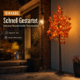 LED Herbst Baum Herbstdeko Lichtbaum in Ahorn-Optik In- & Outdoor | 120 warmweiße LEDs | 180cm hoch