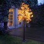 LED Herbst Baum Herbstdeko Lichtbaum in Ahorn-Optik In- & Outdoor | 120 warmweiße LEDs | 180cm hoch
