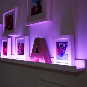 B-Ware Aufladbarer LED Streifen Farbwechsel Bewegungsmelder Innenbereich Schrankleuchte 1100mAh RGB