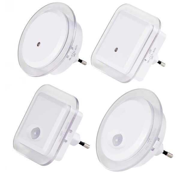 LED Nachtlicht Bernsteinweißes Licht 2er-Set