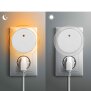 LED Nachtlicht Bernsteinweißes Licht (1500-1800K) 2er-Set Rund mit - Rund mit 2 USB Anschlüssen