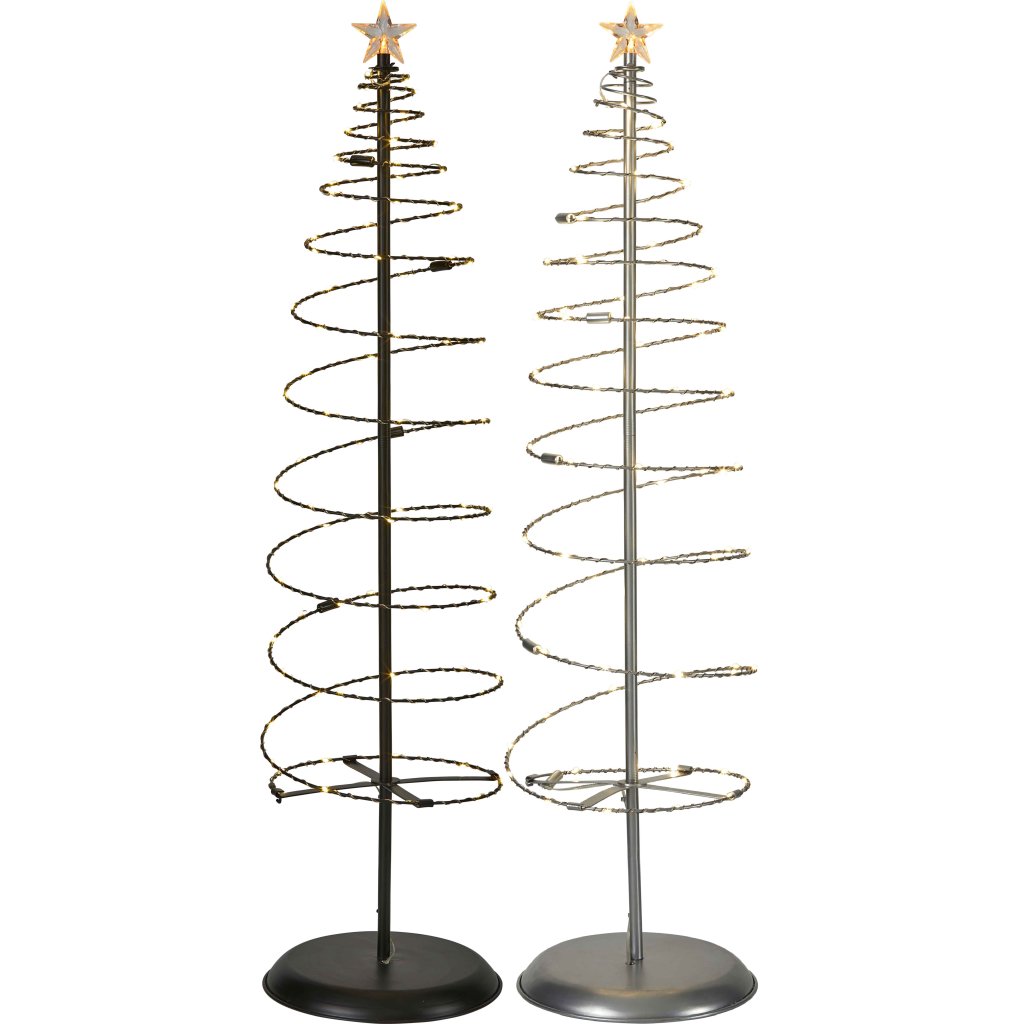 Northpoint LED Spiral Weihnachtsbaum Metall Baum 80 warmweiße LEDs 10