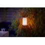 Northpoint LED Laterne aus Metall mit Timer für Innen und Außen inkl. 3x AA Batterien - Stimmungsvolles Flackerlicht für gemütliche Abende Rund