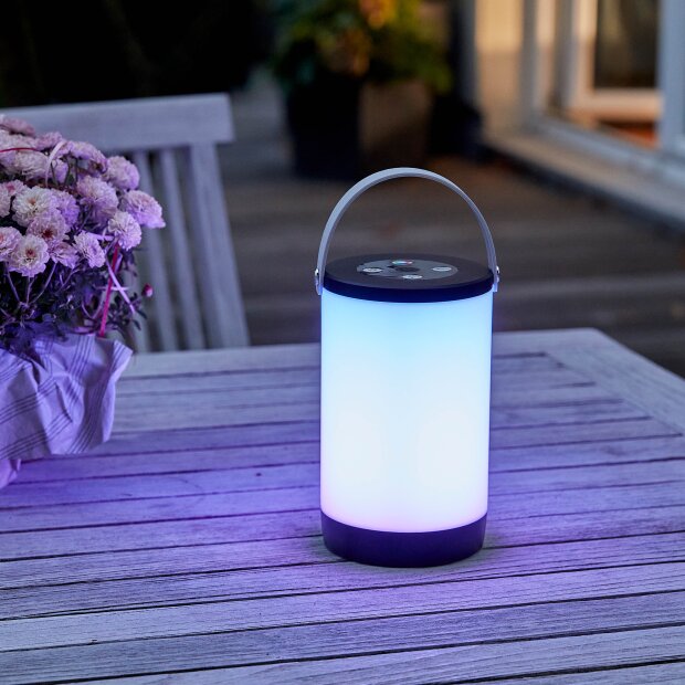 B-Ware Aufladbare LED Outdoor Camping Lampe Tischleuchte mit Farbwech