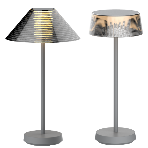 LED Design Akku Tischlampe dimmbar für Innen und Außen mit 2200 mAh Akku