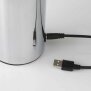 LED Eddison Lampe Akku Design Tischlampe mit Glühdraht 2000mAh dimmbar Chrom dunkle Birne