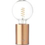 Northpoint LED Akku Tischlampe Edison Style Glühbirne mit Glühdraht bis zu 96 Stunden Laufzeit 2000mAh Touch Dimmer Ambientelicht Tischleuchte Roségold klare Birne