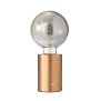 LED Eddison Lampe Akku Design Tischlampe mit Glühdraht 2000mAh dimmbar Roségold dunkle Birne