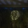 Northpoint LED Solar Spiral Laterne 22cm Durchmesser Hängelaterne Gartendekoration Wintergartendekoration Terrassendekoration Schwarz