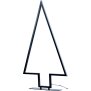 B-Ware LED Dekoleuchte Backlight Tannen-Form in Schwarz für Innen mit Timerfunktion Baum Schwarz 60cm hoch