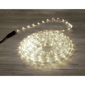 B-Ware LED Lichtschlauch 10m 18W für Innen und Außen 200 LEDs warmweißes Licht