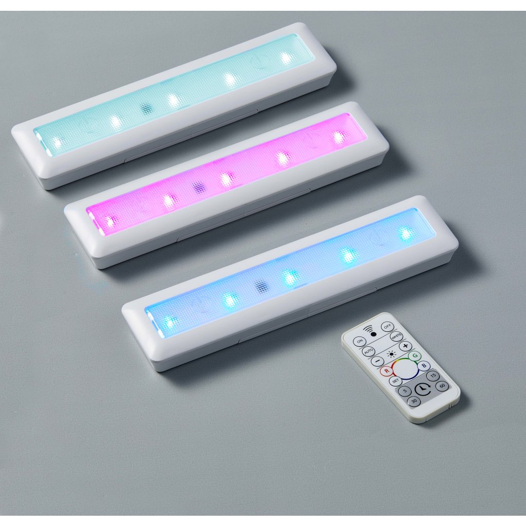 B-Ware RGBW Lichtleiste Dimmbar LED Schranklicht 3er-Set m Northpoint
