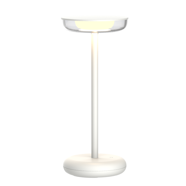 Northpoint LED Design Akku Tischlampe Slim dimmbar für Innen und Außen mit 1800 mAh Akku Weiß