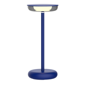Moderne dimmbare LED Tischlampe 30cm, 1800mAh Akku, warmweiß, USB-C, 5-7h Leuchtdauer, 180 - Blau