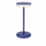 LED Akku Tischlampe Blau Dimmbar Touch Warmweiß USB-C Nachttischlampe kabellos 27,4cm