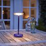 Moderne dimmbare LED Tischlampe 30cm, 1800mAh Akku, warmweiß, USB-C, 5-7h Leuchtdauer, 180 - Blau