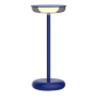 Moderne dimmbare LED Tischlampe 30cm, 1800mAh Akku, warmweiß, USB-C, 5-7h Leuchtdauer, 180 - Blau