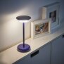 Moderne dimmbare LED Tischlampe 30cm, 1800mAh Akku, warmweiß, USB-C, 5-7h Leuchtdauer, 180 - Blau